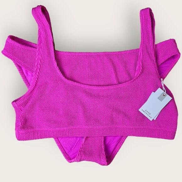 Good American NWT Always Fit Fuschia Bikini Set - Picture 2 of 9